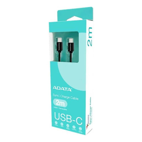 CABLE ADATA USB C-C 2M NEGRO CACC-200PN-BK