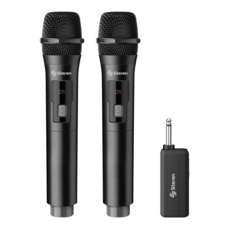 MICROFONOS INALAMB. STEREN C/RECEPTOR RECARG. 2PZAS MIC-288R