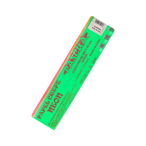 PAPEL CREPE NEON PASCUA CARPETA 50*2M C/10 23517