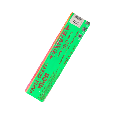 PAPEL CREPE NEON PASCUA CARPETA 50*2M C/10 23517
