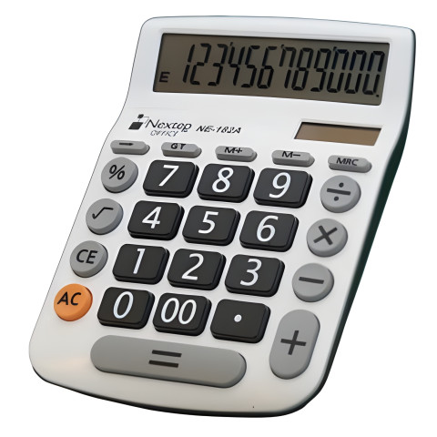 CALCULADORA NEXTEP 12 DIG ESC. TECLAS GDS SOLAR /BAT NE-182A