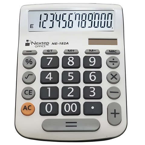 CALCULADORA NEXTEP 12 DIG ESC. TECLAS GDS SOLAR /BAT NE-182A