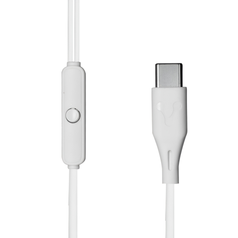 AUDIFONOS VORAGO EP-306 TIPO C MANOS LIBRES BLANCO EP-306-WH