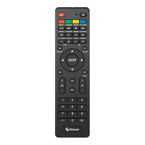 CONTROL REMOTO STEREN UNIVERSAL PLANO SMART TV NEGRO RM-1000