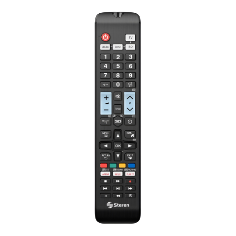 CONTROL REMOTO STEREN 4EN1 SMART TV C/NEGRO RM-260