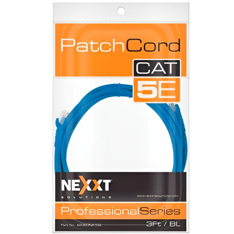 CABLE DE RED NEXXT SOLUTIONS CAT5E 90CM AZUL AB360NXT02