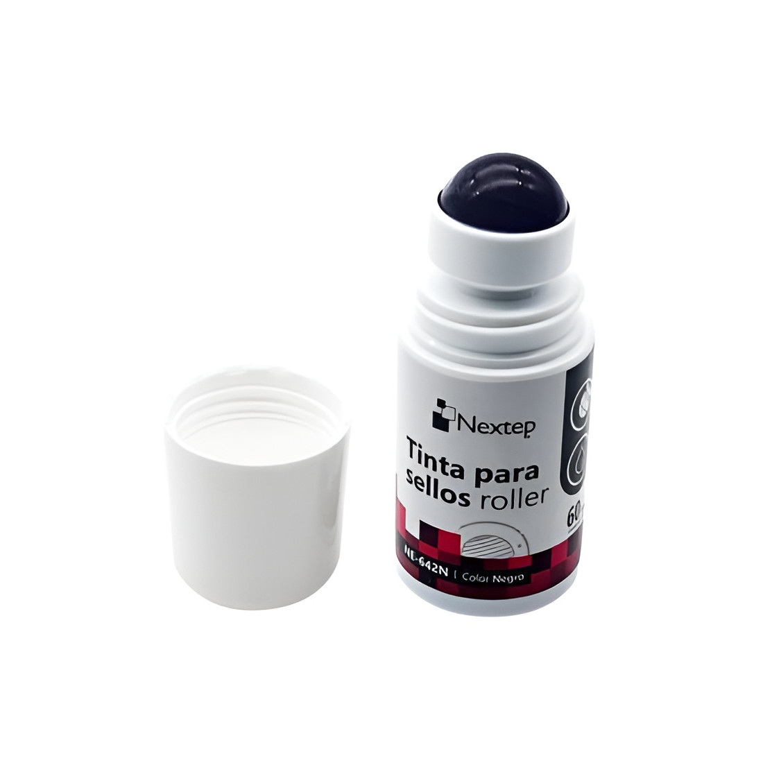 TINTA PARA SELLOS NEXTEP ROLLER NEGRO 60ML NE-642N