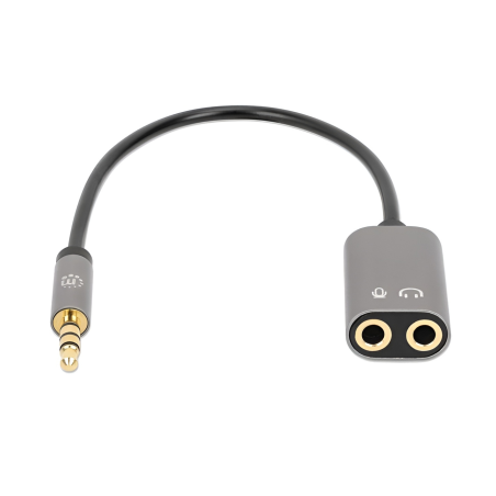 ADAPTADOR MANHATTAN DE AUDIO 3.5MM 1--2 MIC+AUD ADAPMH356107