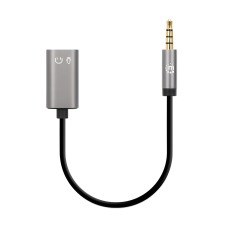ADAPTADOR MANHATTAN DE AUDIO 3.5MM 1--2 MIC+AUD ADAPMH356107