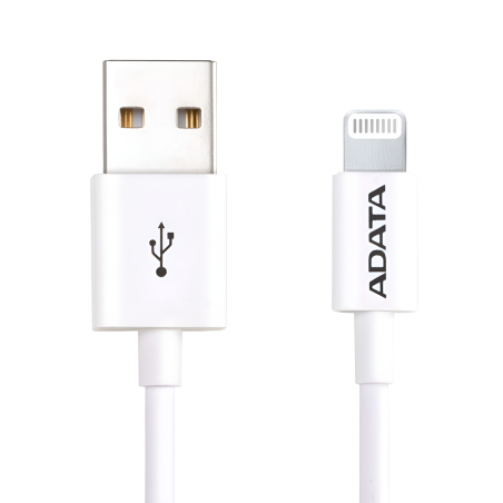 CABLE ADATA USB A-LIGHTNING 1M BLANCO AMFIPL-1M-CWH