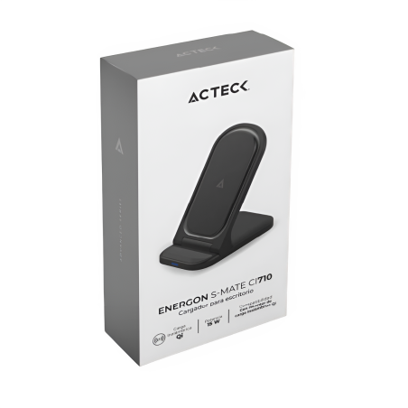15W CARGADOR ACTECK INALAMBRICO ENERGON S-MATE CI710 PEGABLE IPH