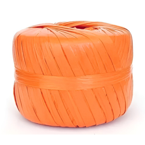 RAFIA V COLORES 178M APROX P/MANUALIDADES NARANJA 045905