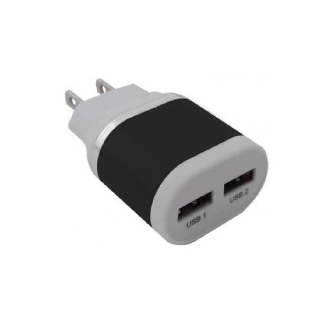 10W CARGADOR BROBOTIX USB P/PARED 5V 2 PUERTOS NEGRO ACDCM264N
