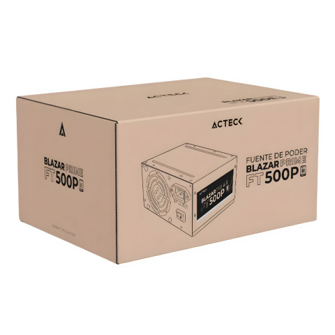 FUENTE ACTECK 500W BLAZAR PRIME FT500P ATX NEGRO AC-938143
