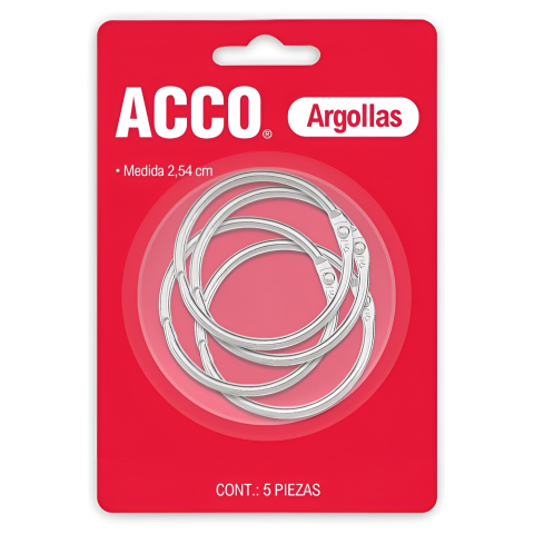 ARGOLLAS METALICAS ACCO P1109 1" BL/5 117701