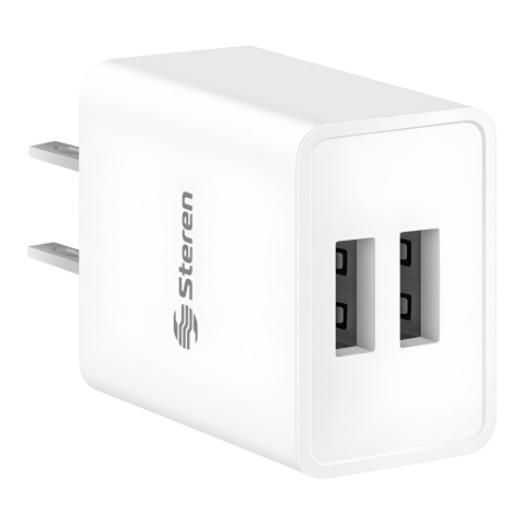 10W CARGADOR STEREN USB DOBLE ELI-713