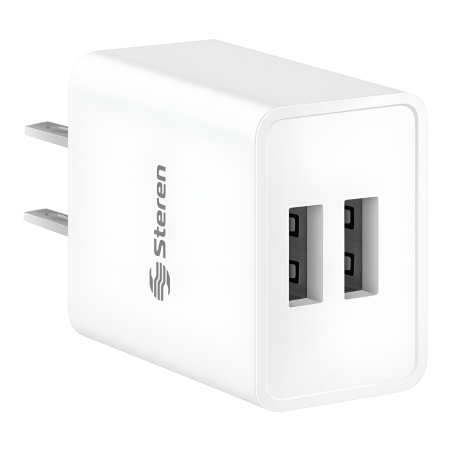10W CARGADOR STEREN USB DOBLE ELI-713