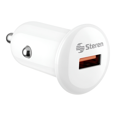 18W CARGADOR STEREN PARA AUTO QUICK CHARGE 3.0 1 PUERTO ELI-870