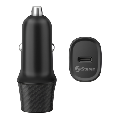 20W CARGADOR STEREN PARA AUTO CON POWER DELIVERY ELI-854