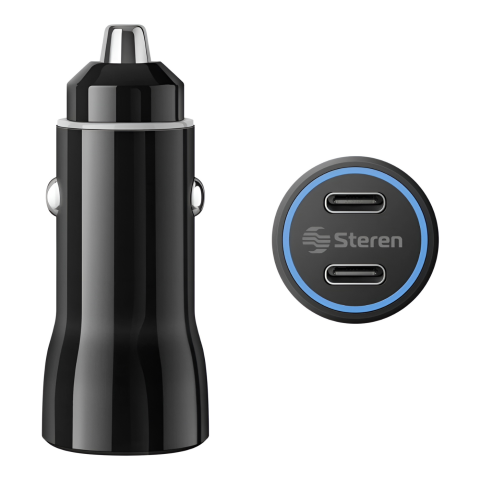 20W CARGADOR USB C DOBLE PD PARA AUTO ELI-876