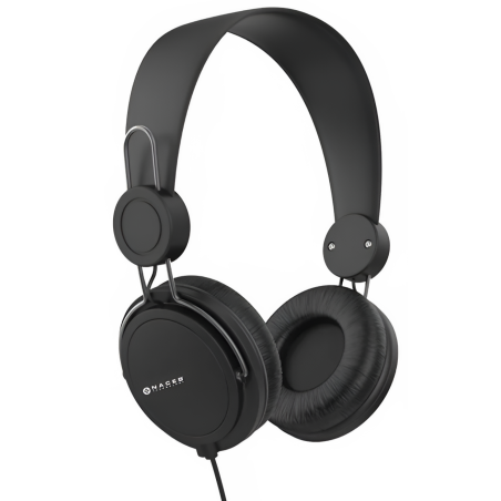 AUDIFONO DIADEMA ALAMBRICO NACEB AIR NEGRO C/MICROF 3.5MM