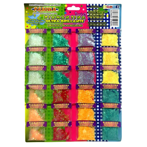 DIAMANTINA FIGURAS PASCUA VARIOS COLORES 2.5GR 120062