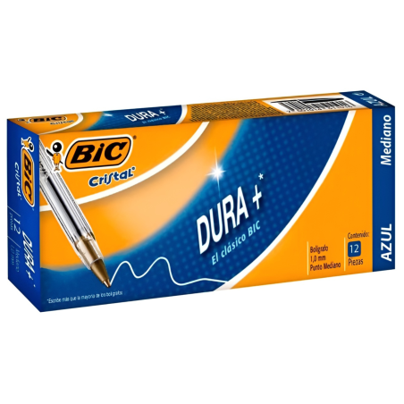 CAJA DE BOLIGRAFO P/MED. 1.0MM BIC M-250 AZUL C/12 21118