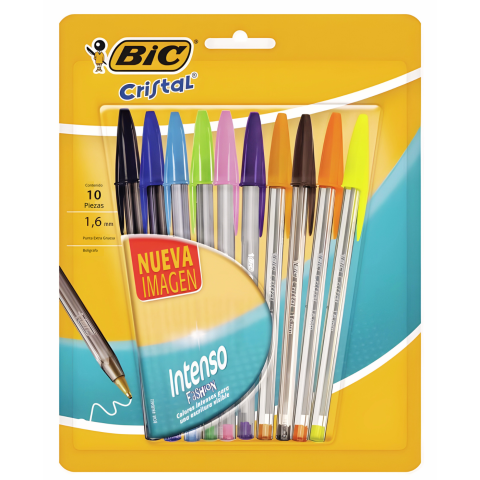 BOLIGRAFO P/MED 1.6MM BIC INTENSO C/10 SURTIDO 151307