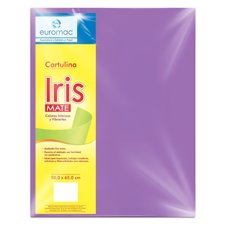 CART. IRIS EUROMAC 50 X 65 CM 180G VIOLETA 103104