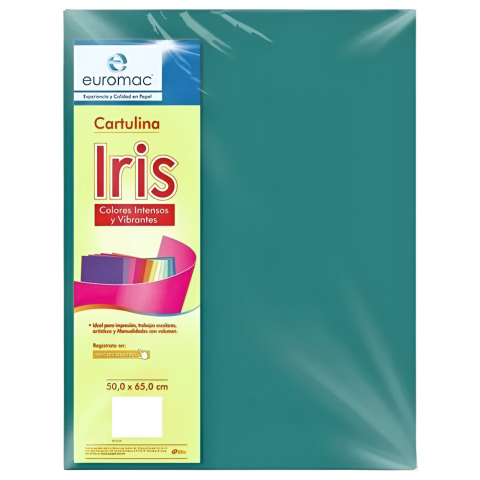 CART. IRIS EUROMAC 50 X 65 CM 180G VERDE IMPERIAL 103104