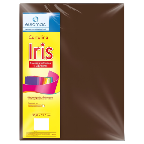 CART. IRIS EUROMAC 50 X 65 CM 180G CAFE 103104